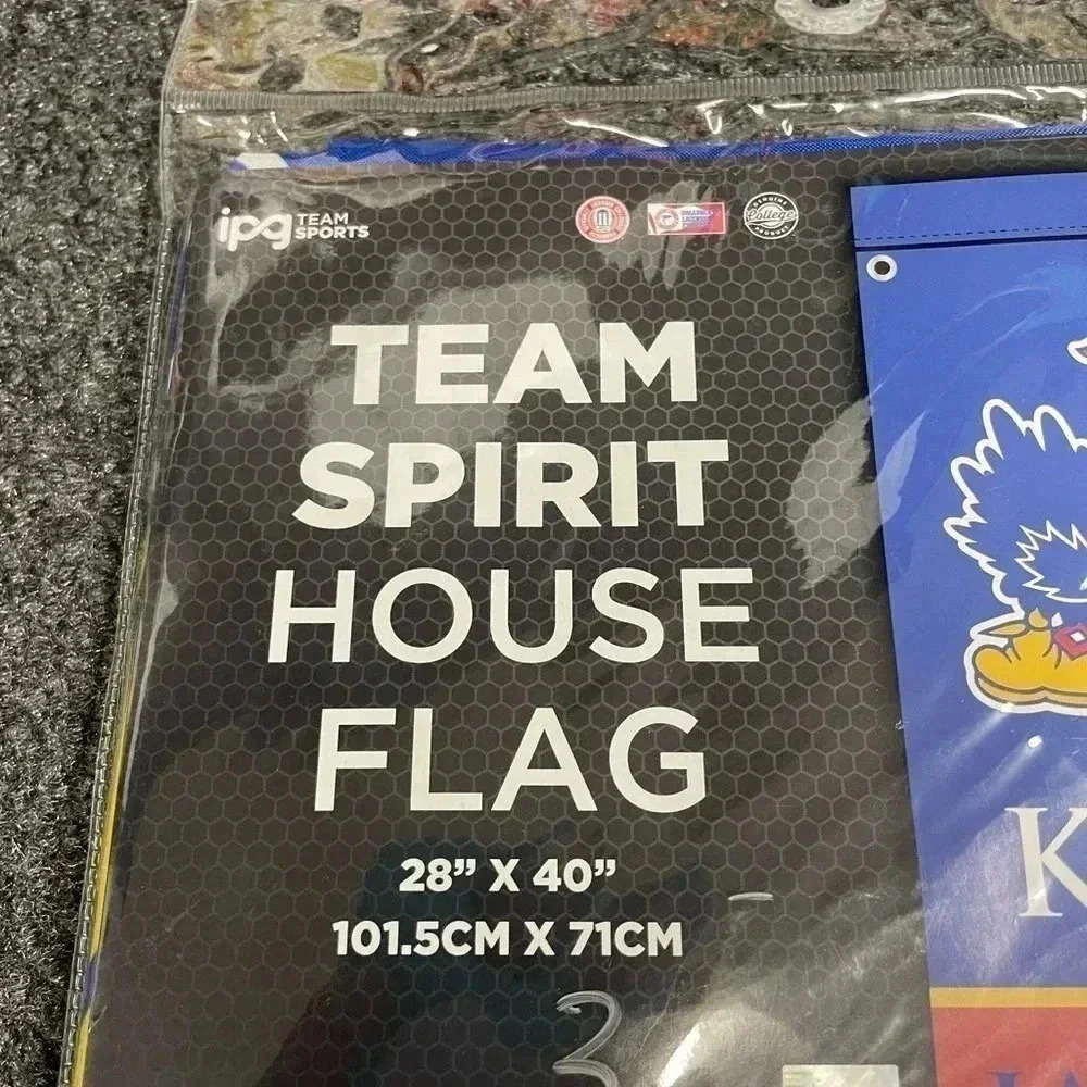 Kansas Jayhawks 3x5 Flag NEW - Picture 2 of 3